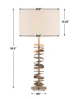 Akoa - Metal Disc Table Lamp - Brass,Gold