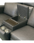 Wyatt - Power Reclining Loveseat With Console & Power Headrests & Lumbar