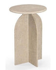 Abbey - Accent Table - Feather Marble