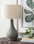 Stratum - Rustic Outdoor Table Lamp - Gray