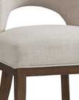 Trevino - Dining Chair Set of 2 - Clarkson's Sand / Chestnut Brown
