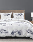 Ski Life - Twin Eucalyptus Comforter Set Set of 2 - Gray