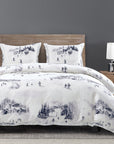 Ski Life - King Eucalyptus Comforter Set (Set of 3) - Gray