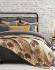 Home On The Range - Twin Reversible Quilt Set Set of 2 - Tan