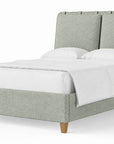 Pure Maple - Upholstered Bed - Forest Green / Maple Syrup