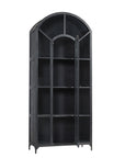 Gilborne - Arched Iron Cabinet - Black