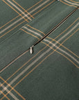 Windowpane - Queen Plaid Comforter Set Set of 3 - Hunter Green