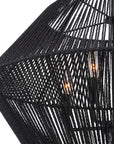 Suva - 4 Light Rope Pendant - Black