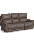 Carter - Power Reclining Sofa With Console & Power Headrests & Lumbar