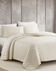 Lyocell - Full/Queen Eucalyptus Quilt Set Set of 3 - Ivory