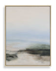 Crossing Paths - Coastal Landscape Painting - Black / Blue / Gray / White