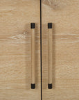 Evanston - 4 Door Natural Oak Cabinet - Woodtone