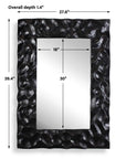Malosi - Carved Mirror - Black