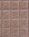 Stella - Faux Silk Velvet Double Box Stitch Throw - Dusty Rose