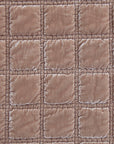 Stella - Faux Silk Velvet Double Box Stitch Throw - Dusty Rose