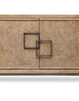 Paltrow - Burl 2 Door Cabinet - Woodtone