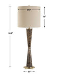 Jameson - Marble Cones Table Lamp - Brown