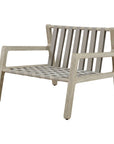 Strapped - Outdoor Lounge Chair - Light Brown / Light Gray