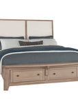 Woodbridge - Storage Upolstered Bed - Wood