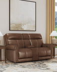 Alexander - Power Reclining Loveseat With Console, Power Headrest & Lumbar