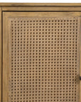 Coast - 2 Door Rattan Cabinet - Woodtone