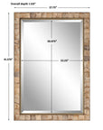 Cocos - Coconut Shell Mirror - Light Brown