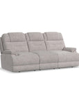 Zecliner Zofa - Power Sleep Sofa With Power Headrests & Lumbar - Dove