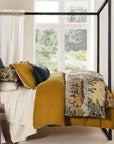 Provence - Queen Washed Linen Comforter Set Set of 3 - Multi Color