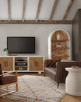 Big Sky - Tahoe Entertainment Console - Beige / Light Brown