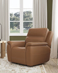 Sawyer - Swivel Glider With Power Headrest, Lumbar, Heat & Massage