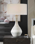 Potter - Table Lamp - Striped Ivory Blue