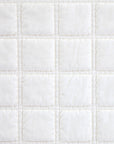 Stella - Faux Silk Velvet Double Box Stitch Throw - Stone