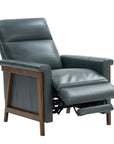 Lewiston B - Push Thru The Arm Recliner - Bluegray