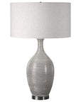 Dinah - Textured Table Lamp - Gray