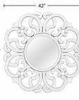 Adventurine - Wall Mirror - White