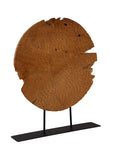 Teak Sculpture Set (Set of 2) - Dark Brown
