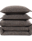 Tweed - King Comforter Set Set of 3 - Brown