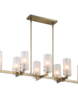 Mistie - 8 Light Linear Chandelier - Bronze