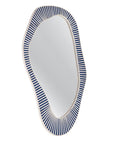 Rhodes - Wall Mirror - Blue / White