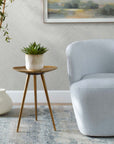 Lily Pad - Antique Brass Accent Table