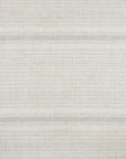 100% French Flax Linen - King Variegated Stripe Duvet Cover Set Set of 3 - Natural / Light Blue