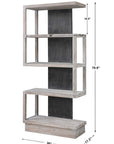 Nicasia - Modern Etagere - Silver