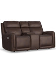 Alister - Power Gliding Loveseat With Console, Power Headrests & Lumbar