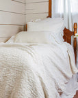 Porto Matelasse - Twin Duvet Cover Set Set of 2 - Vintage White