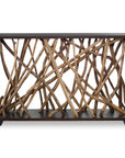 Teak Maze - Console Table - Dark Brown