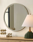 Break The Ice - Round Mirror - Gold
