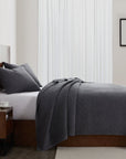 Cotton Gauze - Twin Stonewashed Quilt - Charcoal
