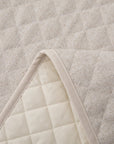 Fairfield - Full Linen Coverlet Set Set of 4 - Cream / Tan
