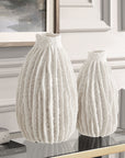 Ivory Ridge - Vases (Set of 2) - White