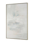 One And Only - Hand Painted Abstract Art - Blue / Brown / Gray / White